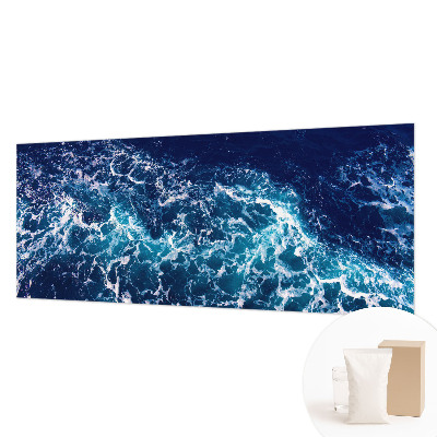 Mural de pared con estampado hermoso con diseño de olas del mar
