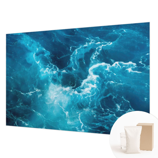 Papel mural texturado decorativo con diseño de remolinos marinos