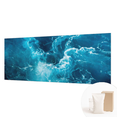 Papel mural texturado decorativo con diseño de remolinos marinos