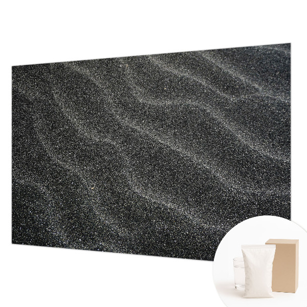 Fotomural decorativo para cabecero de cama con diseño de olas de arena