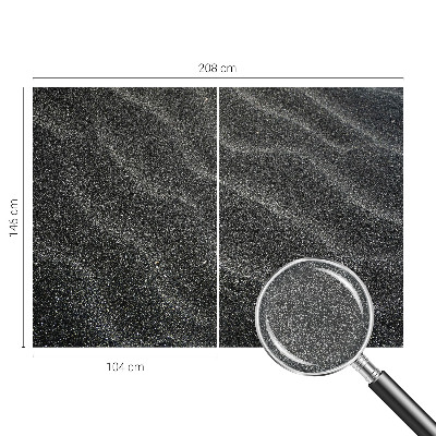 Fotomural decorativo para cabecero de cama con diseño de olas de arena