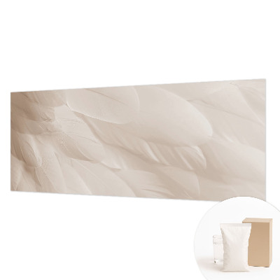 Papel mural con patrón decorativo con diseño de plumas etéreas