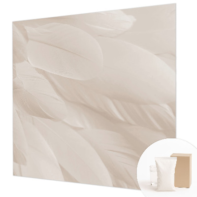 Papel mural con patrón decorativo con diseño de plumas etéreas