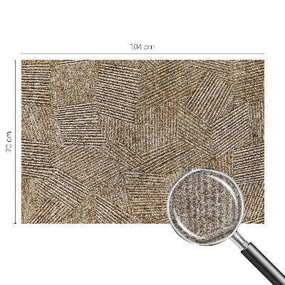 Mural decorativo con diseño de líneas estructurales