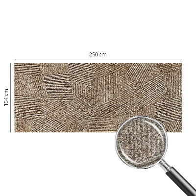 Mural decorativo con diseño de líneas estructurales
