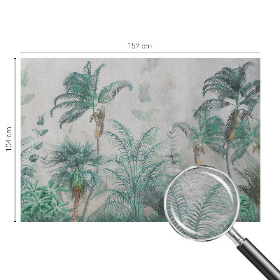 Papel mural texturado decorativo con diseño Oasis exótico