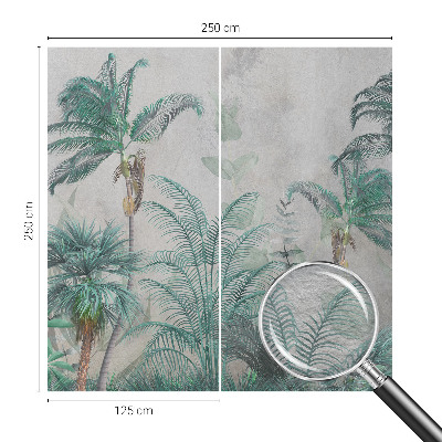 Papel mural texturado decorativo con diseño Oasis exótico