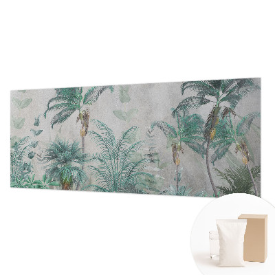 Papel mural texturado decorativo con diseño Oasis exótico