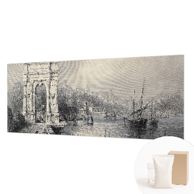 Fotomural decorativo para cabecero de cama con diseño Marina