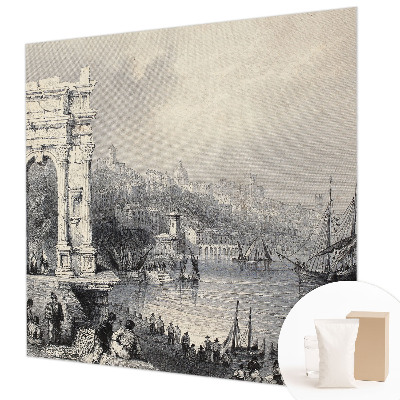 Fotomural decorativo para cabecero de cama con diseño Marina