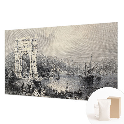 Fotomural decorativo para cabecero de cama con diseño Marina