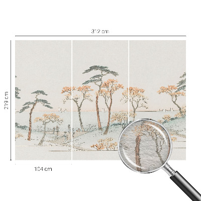 Fotomural decorativo para cabecero de cama con un paisaje tranquilo
