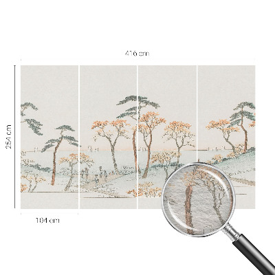 Fotomural decorativo para cabecero de cama con un paisaje tranquilo