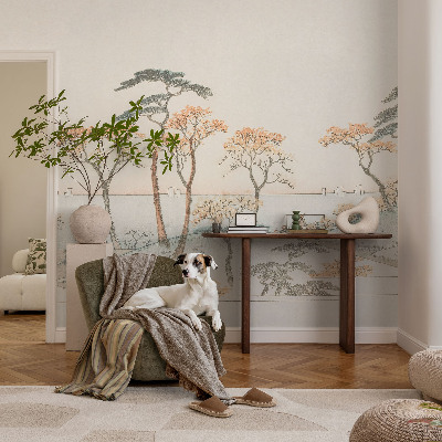 Fotomural decorativo para cabecero de cama con un paisaje tranquilo