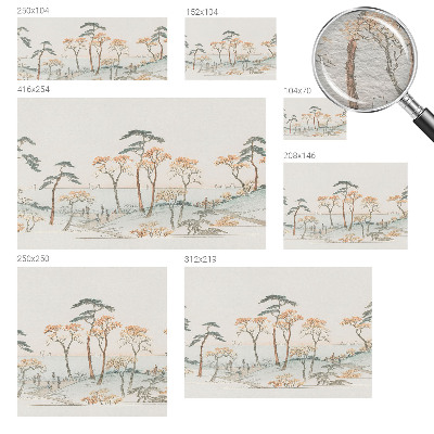 Fotomural decorativo para cabecero de cama con un paisaje tranquilo