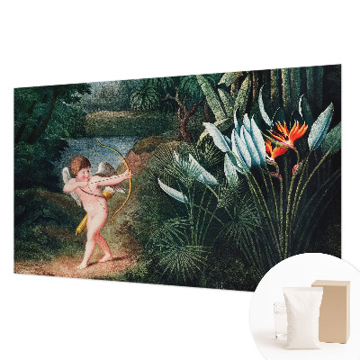 Papel mural con patrón decorativo con diseño de Cupido adorable