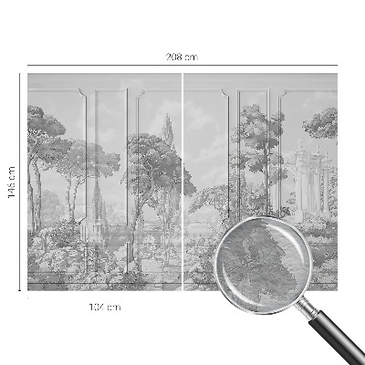 Papel mural con patrón decorativo con motivo de naturaleza atmosférica
