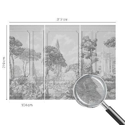 Papel mural con patrón decorativo con motivo de naturaleza atmosférica