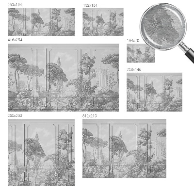 Papel mural con patrón decorativo con motivo de naturaleza atmosférica