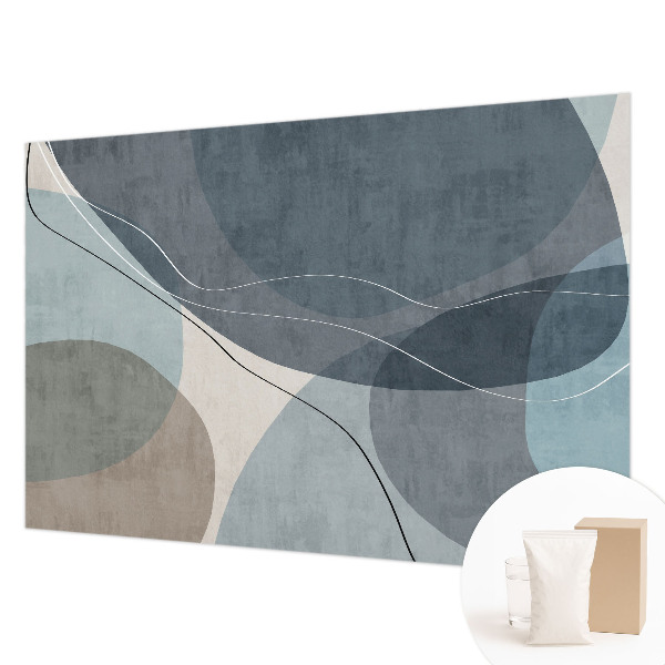 Mural decorativo con diseño de abstracción moderna