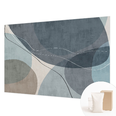 Mural decorativo con diseño de abstracción moderna