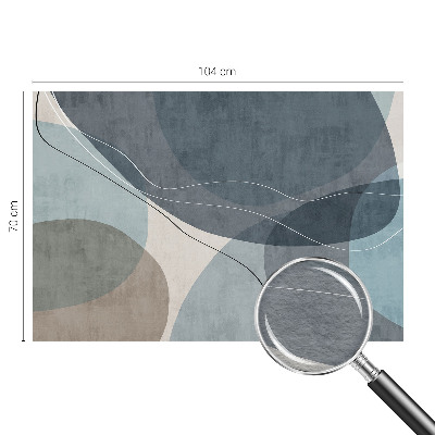 Mural decorativo con diseño de abstracción moderna