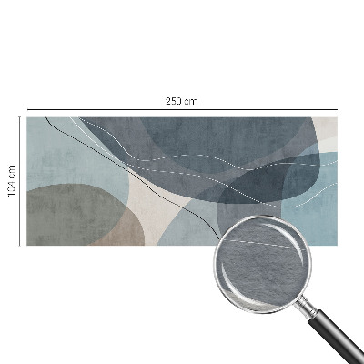 Mural decorativo con diseño de abstracción moderna