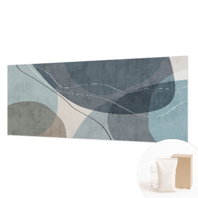 Mural decorativo con diseño de abstracción moderna