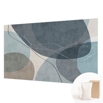 Mural decorativo con diseño de abstracción moderna