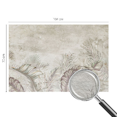 Mural decorativo con diseño de hojas decorativas