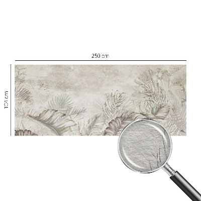 Mural decorativo con diseño de hojas decorativas
