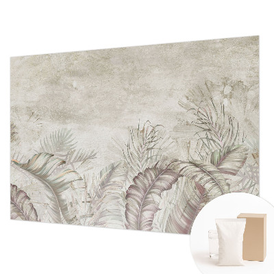 Mural decorativo con diseño de hojas decorativas