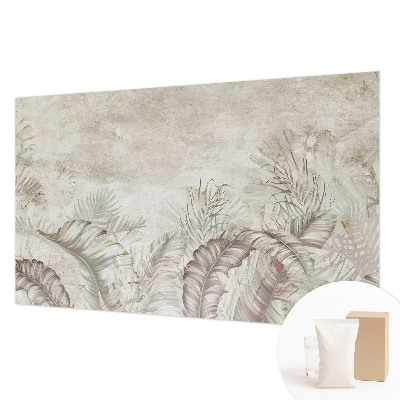 Mural decorativo con diseño de hojas decorativas
