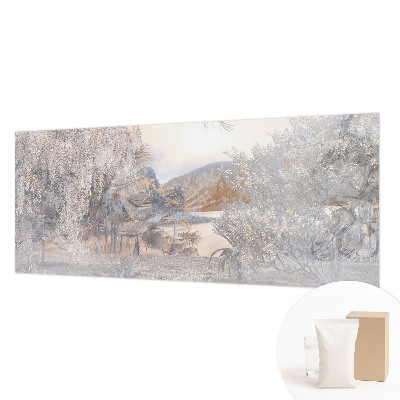 Mural de pared con estampado hermoso con motivo natural que realza la sutileza del diseño