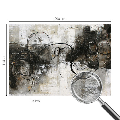 Papel mural texturado decorativo con un diseño de vórtice abstracto