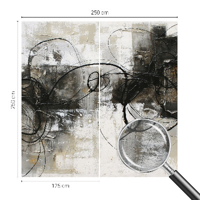 Papel mural texturado decorativo con un diseño de vórtice abstracto