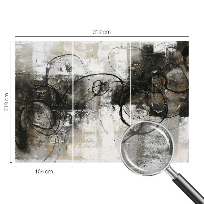 Papel mural texturado decorativo con un diseño de vórtice abstracto