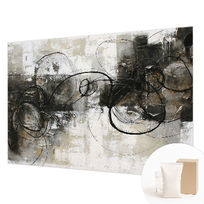 Papel mural texturado decorativo con un diseño de vórtice abstracto