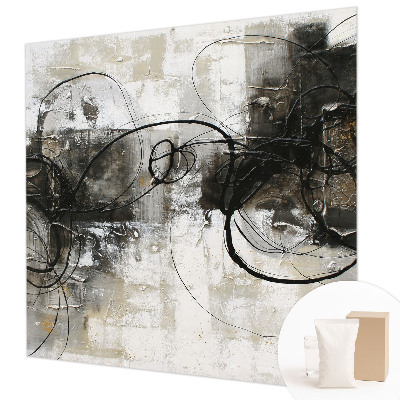 Papel mural texturado decorativo con un diseño de vórtice abstracto