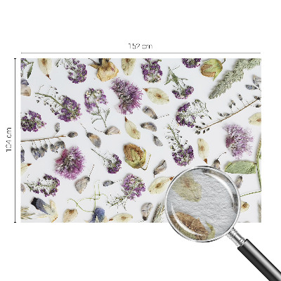 Papel mural con patrón decorativo con diseño de flores secas