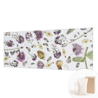 Papel mural con patrón decorativo con diseño de flores secas