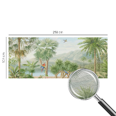 Mural de pared con estampado hermoso con un paisaje exótico