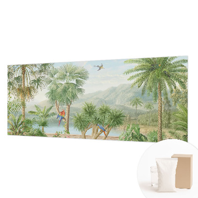 Mural de pared con estampado hermoso con un paisaje exótico