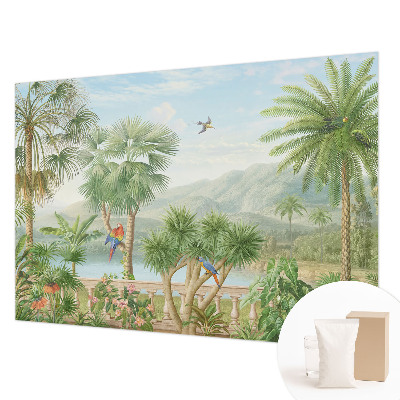 Mural de pared con estampado hermoso con un paisaje exótico