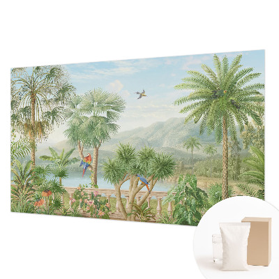 Mural de pared con estampado hermoso con un paisaje exótico