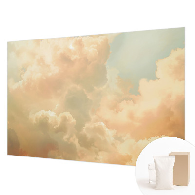 Papel mural texturado decorativo con diseño de nubes etéreas