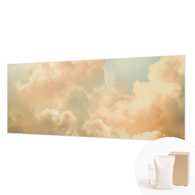 Papel mural texturado decorativo con diseño de nubes etéreas