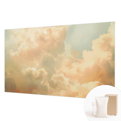 Papel mural texturado decorativo con diseño de nubes etéreas