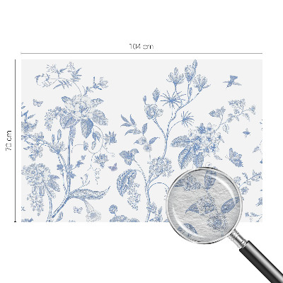 Papel mural con patrón decorativo con estampado floral