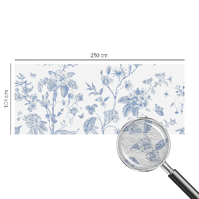 Papel mural con patrón decorativo con estampado floral